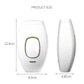 Miniatyrbillede 1 af 5: 5-Niveau-Laser Bikinis Pulser Epilator Smertefri Laser- Hårfjerning Ansigts Depilator Elektrisk Trimmer Hvid EU Stik
