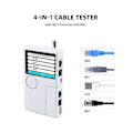 Miniatyrbilde 2 av 5: Noyafa Nf-3368 4-i-1 Nettverkskabel Kontinuitetstester Rj45/rj11/usb/bnc Lan Kabel Cat5 Cat6 Wiremap