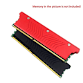 Miniatyrbillede 3 af 5: RAM Køleplade Radiator Køling Køleplade Køler til DDR2 DDR3 DDR4 Desktop Hukommelse Varmeafledningspude Sort
