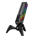 Miniatyrbillede 1 af 5: NY HK4 RGB Gaming Mikrofon Professionel Live Streaming Kondensator Desktop USB Støjreducerende Po