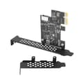 Pikkukuva 3 / 5: PCI Express 2.0 X1 USB 3.2 Gen1 TYPE-E Lisäkortti PCIe Etupaneeli Type-C Adapteri Riser USB3.1 Gen1 A-KE