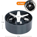 Miniatyrbilde 2 av 5: Bladbase i rustfritt stål, Nutribullet Juicer Pakning Reservedel, Reservedeler og tilbehør med 4 blader - 900w