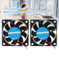 Pikkukuva 5 / 5: 2 kpl DIY 6015 Jäähdytystuuletin 3D-tulostimelle - 12V, 2500-6000 RPM, 13CFM