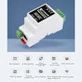 Pikkukuva 5 / 5: Rs485-sarjaporttipalvelin Rs485 RJ45 Ethernet /IP sarjaporttimooduliin, kiskoasennus