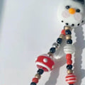 Miniatyrbillede 2 af 5: Telefon Snøre Juletræ Snemand Dejlig Honningkagemand Perlebesat Mobiltelefon Snøre Julegave til Piger Tilbehør Banmo