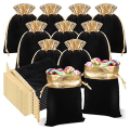 Miniatyrbilde 1 av 4: 30 stk Smykkeposer med snorposer Gavepose Favoritt Oppbevaringspose Sminkepung For Bryllup