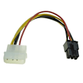 Miniatyrbild 2 av 3: 4-Pin Molex till 6-Pin PCI-express PCI-e Grafikkort Strömkabel Adapter
