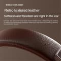 Klassiska Over-Ear Hörlurar Studio DJ Stereo Bluetooth 5.3 Trådlösa Retro Hörlurar Touchkontroll Typ C Hörlurar