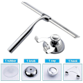 Miniatyrbillede 3 af 5: Bruse Squeegee Vindue Squeegee Rustfrit Stål Husholdning Vand Rengøring Squeegee til Badeværelse Vindue 26 x 16,5cm