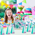 Miniatyrbild 3 av 5: 20 st Sjöjungfru Presentförpackning Party Sjöjungfru Godispåsar Sjöjungfru Godisaskar för Jul Halloween