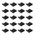 Miniatyrbillede 3 af 5: 20 stk Batteriholderboks Sort til 4x 13.7v 18650 Batteri