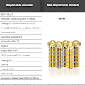 Miniatyrbillede 4 af 4: (16 Stykker) - 8x Messing Dyser 8x Rustfri Stål Dyser