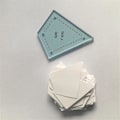 Miniatyrbillede 5 af 5: 300 Stykker Papir Patchwork Former Akryl Quilt Skabelon Quilting Patchwork Patchwork Håndværk Syning