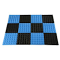 Miniatyrbillede 1 af 5: Kul Akustisk Skumfliser Lydabsorberende Skum Paneler Studie Lydpolstring 2 X 10 X 10 Tommer (sort+