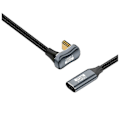 Miniatyrbild 5 av 5: Pd 100w Usb C Till Typ C Vinkel OTG Datakabel Usb 3.2 Gen 2 10gbps Datasynkronisering 5a Strömförsörjning 4k60hz,e