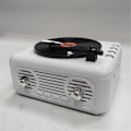 Miniatyrbild 3 av 5: Retro Högtalare Bärbar Bluetooth Högtalare Subwoofer Ljudlåda För Kontor Utomhus Hemspelare Vit