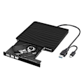 Pikkukuva 1 / 5: Ulkoinen CD- ja DVD-asema, USB 3.0 USB-C CD RW -lukija ja -kirjoitin SD- ja TF-kortinlukijalla sekä USB-tikkuporttilla