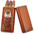 Miniatyrbillede 2 af 5: Tre Finger Cigar Kasse To Endestykker Hardware Bælte Cigar Saks Cigar Læder Etui Bærbar Cigar Kasse A Banmo