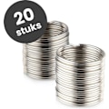 Miniatyrbild 1 av 4: Nyckelringar – 30mm – Ringar – Nyckelringsringar – 20 stycken – Silver