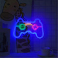 Miniatyrbild 3 av 4: Neon Skylt Spelkontroll Neon Skylt Led Neonljus USB-driven för Väggdekor Sovrum Bankett Pub Spel Ro