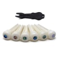 Miniatyrbillede 1 af 3: Guitar Cattle Bone Material Acoustic Guitar Bridge Pins Med Pearl Shell Dot Til Akustisk Folk Guit