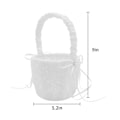 Miniatyrbilde 2 av 5: WJTG Blomsterpikekurv for Bryllup Rustikk Jute Bryllupsblomsterkurv J