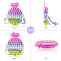 Miniatyrbild 5 av 5: Pop Ananas Väska Fidget Leksaker för Flickor, Stor Regnbåge Pop Fidget Väska, Färgglada Tryck Bubbla Stress Relief Sensoriska Leksaker, Handväska Bästa Födelsedagspresent