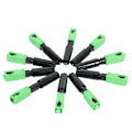 Miniatyrbild 3 av 5: 20 st FTTH Inbyggda Snabbkopplingar SC/ Grön Plast Fiberoptisk Koppling