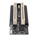 Miniatyrbillede 2 af 5: PCI E til Dual PCI Kort Plug and Play PCB Materiale Blå LED Dual PCI Udvidelseskort til WIN YEMMA