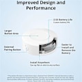 Miniatyrbillede 3 af 5: SNZB-01P Zigbee Trådløs Kontakt Smart Scene 2-vejs Kontrol Hvidevarer Via til Smart Home Works
