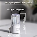 Miniatyrbilde 4 av 5: Rød LED nattlampe. Plugg inn nattlampe med manuell bryter. På/Av nattlampe