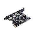 Pikkukuva 3 / 5: 4-portin USB3.0 Type-C PCIe PCI-e laajennuskorttisovitin Typea Extender -kortti