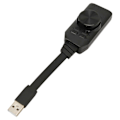 Miniatyrbillede 4 af 5: USB Lydkort Adapter 7.1 Kanal Mute Knap Volumenkontrol USB Eksternt Stereo Lydkort til PC Laptop Headset YEMMA