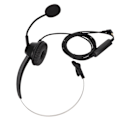 Miniatyrbilde 4 av 5: H360?2.5MV 2,5 mm Business Headset Monauralt Kontorheadset med Høyttalervolumjustering og Mikrofon Demping
