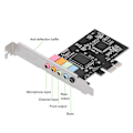 Miniatyrbillede 5 af 5: PCI-E 5.1 Lydkort CMI8738 Chip Stereo Lydkort Understøttelse til Windows 7 til Desktop Computer YEMMA