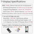 Pikkukuva 3 / 5: For Nerd Miner CH9102F T-Näyttö 1.14In LCD Ohjauslevy ESP32 Langaton Moduuli BTC Bitcoin Sol