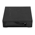 Miniatyrbillede 2 af 5: Kompakt Sort Mini HTPC Kabinet med Fremragende Varmeafledning til Hjemmevideo Computer