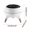 Miniatyrbilde 3 av 5: Simulert Flamme Aromaterapi Maskin Hjem Skrivebord Fargerikt Lys Luftfukter Aromaterapi Maskin
