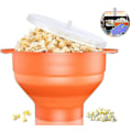 Miniatyrbillede 2 af 3: Popcorn Popper, Mikrobølgeovn Sikker, Silikone Popcorn Maskine Og Opvaskemaskine