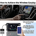 Pikkukuva 2 / 5: Langaton CarPlay langalliselle CarPlaylle, nopea ja helppo käyttö, sopii autoihin vuodesta 2015 ja IOS 10+ (musta)