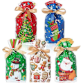 Miniatyrbillede 1 af 5: 50 stk. julegaveposer med snøre julegaveposer juleposer gaveposer gaveposer juleposer til gaver