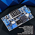 Miniatyrbild 4 av 5: DC-DC Boost Modul, Ström Step Up Converter Regulator Spänningsomvandlare Med Digital Voltmeter (1st, Blå) -Z