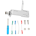 Miniatyrbilde 3 av 5: Platespiller Headshell Aluminiumlegering Headshell Patronholder for Platespillere Sølv