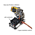 Miniatyrbilde 5 av 5: 1 sett DC 4.8-5v Dobbel Servo Gimbal Brakett 29x29mm Kamera Pan/Tilt Stativ Med 2 stk 9g Styresnekke For Rc Fpv Drone(a)