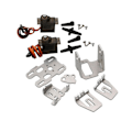 Miniatyrbilde 1 av 5: 1 sett DC 4.8-5v Dobbel Servo Gimbal Brakett 29x29mm Kamera Pan/Tilt Stativ Med 2 stk 9g Styresnekke For Rc Fpv Drone(a)