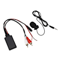 Miniatyrbilde 4 av 5: Bluetooth AUX-modul 2 RCA-kabeladapter med håndfri mikrofon for Alpine for Pioneer
