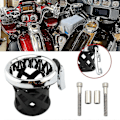 Miniatyrbillede 5 af 5: Motorcykel Styr Kopholder Drikke Med Netkurv Beslag Til Softail Glide 1996-op Sort
