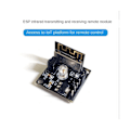 Pikkukuva 5 / 5: ESP8285 ESP-01M IR-lähetin-vastaanotin Wifi langaton moduuli kaukosäädin kytkin kehitys oppiminen levy