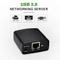 Miniatyrbillede 5 af 5: USB 2.0 LRP Print Server Del LAN Ethernet Netværksprintere Strømadapter USB HUB 100Mbps Pri