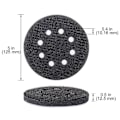 Miniatyrbilde 4 av 5: 6 stk. 5 tommer (125 mm) 8-hulls myk svampgrensesnittpute for slipeputer og borrelås-slipeskiver for overflatepolering